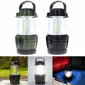 2 Portable Camping Lantern COB LED Light 450 Lumen Lamp Dimmer Emergency Outdoor