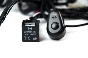 2-Way LED Universal Driving Light Wiring Loom Harness | 12V 24V | 40A Relay Switch