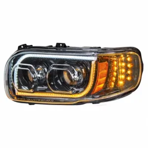 2008  Peterbilt 388/389 High Power LED Blackout Headlight w/ LED Position Light & LED Turn Signal