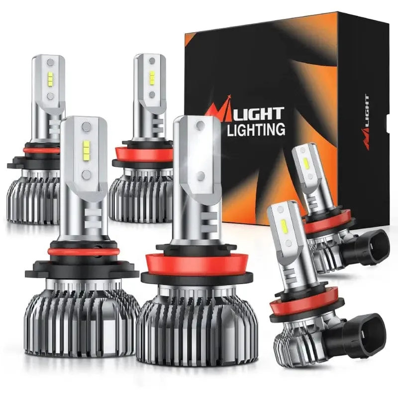 9005/HB3 LED Headlight Bulbs E20 Series 50W 10000LM 6000K IP67 | 2 BULBS