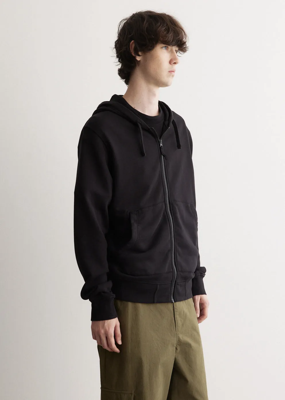 Badge Full Zip Hooded Sweatshirt