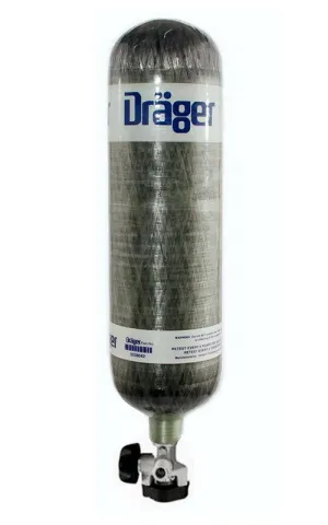 Draeger SCBA 4500PSI 45 Min. Cylinder Clear Coat Empty