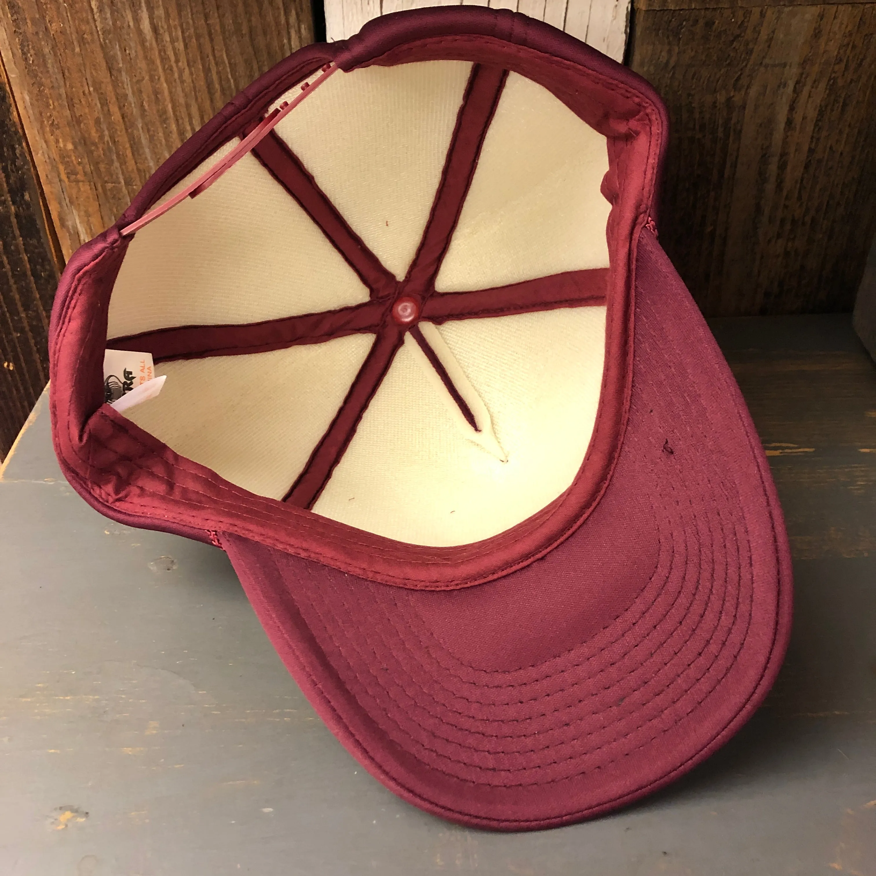Hermosa Beach LIFEGUARD TOWER Winter All Foam Cap Hat - Maroon