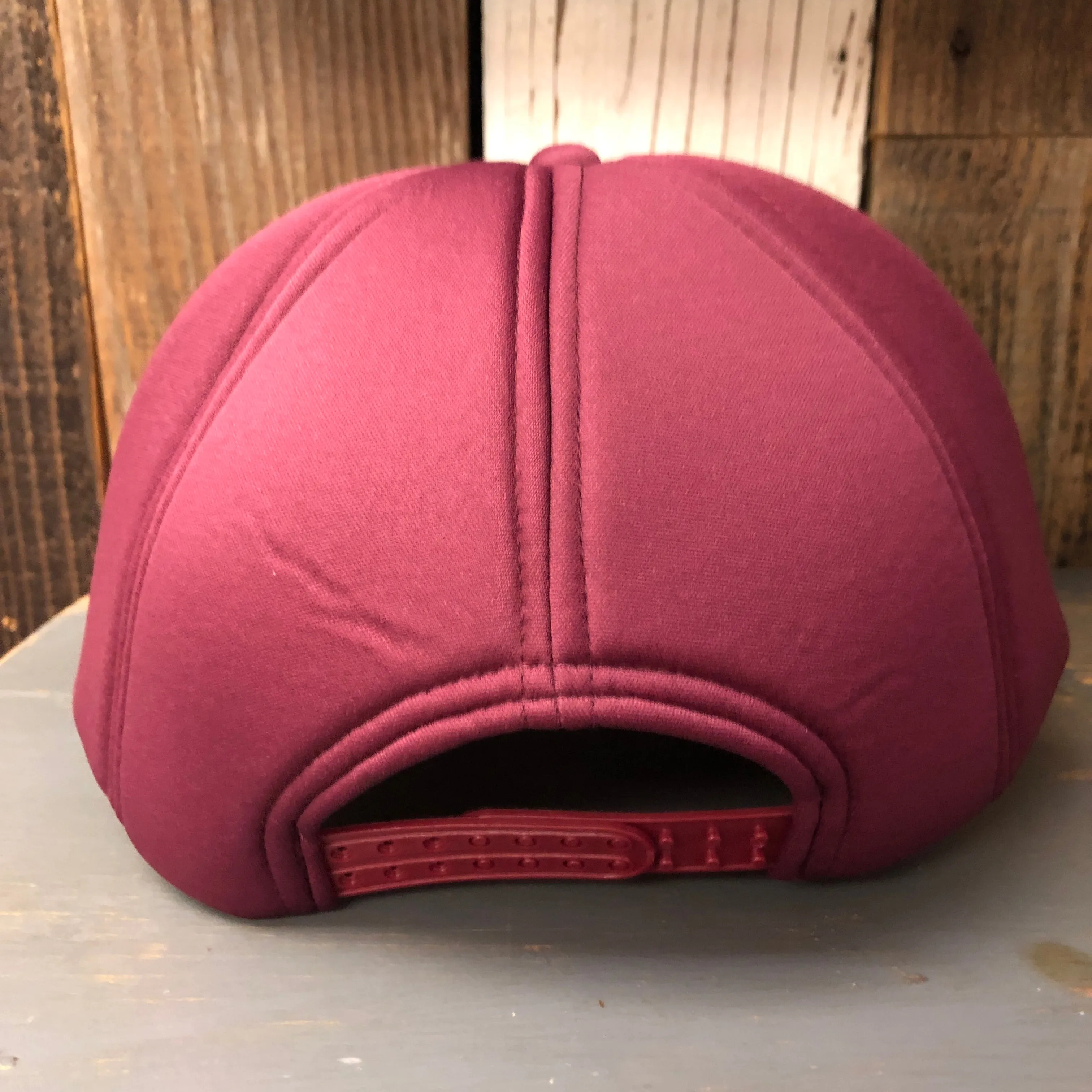Hermosa Beach LIFEGUARD TOWER Winter All Foam Cap Hat - Maroon