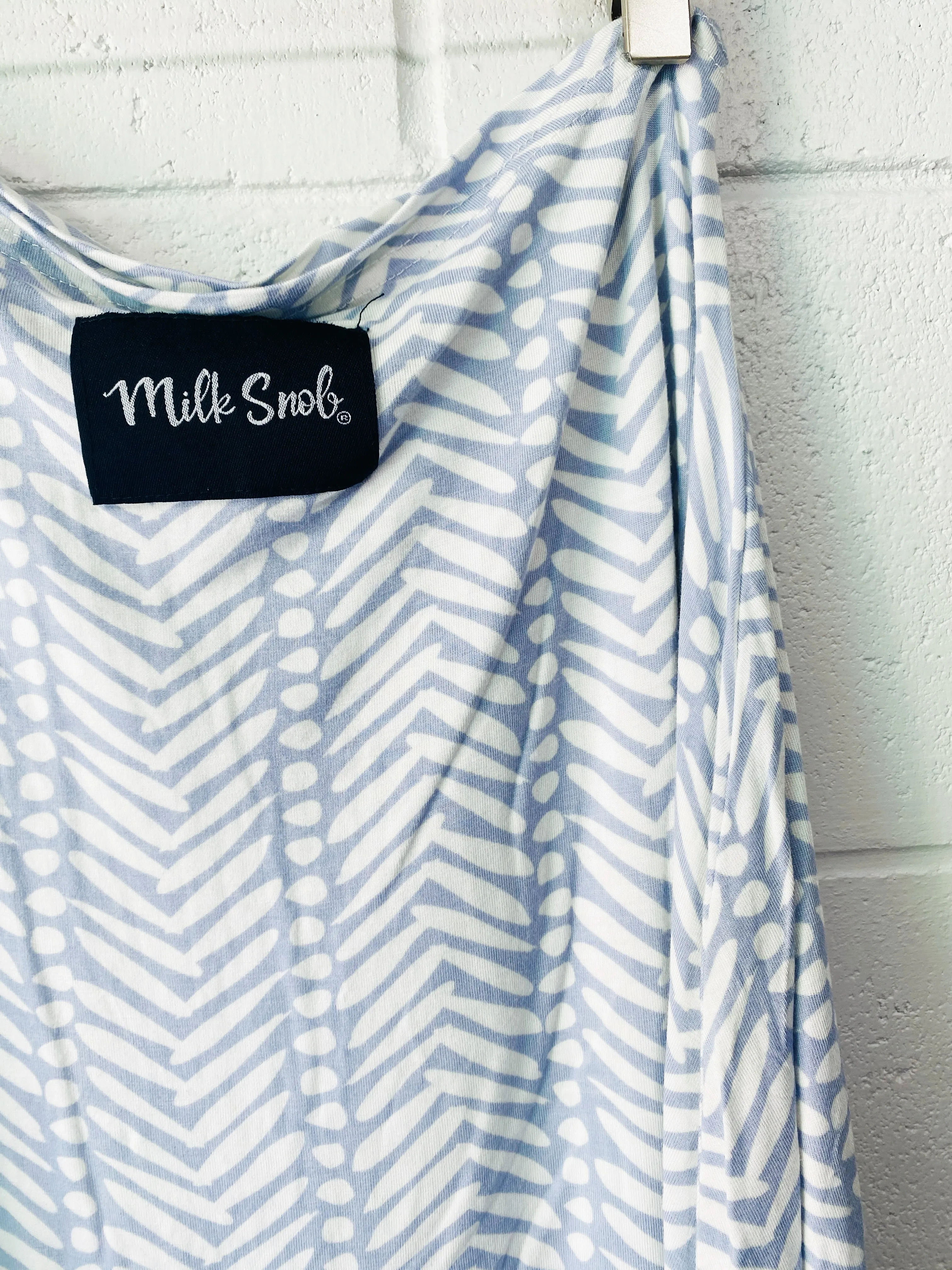 Light Blue   White Multi Use Nursing Cover, OS