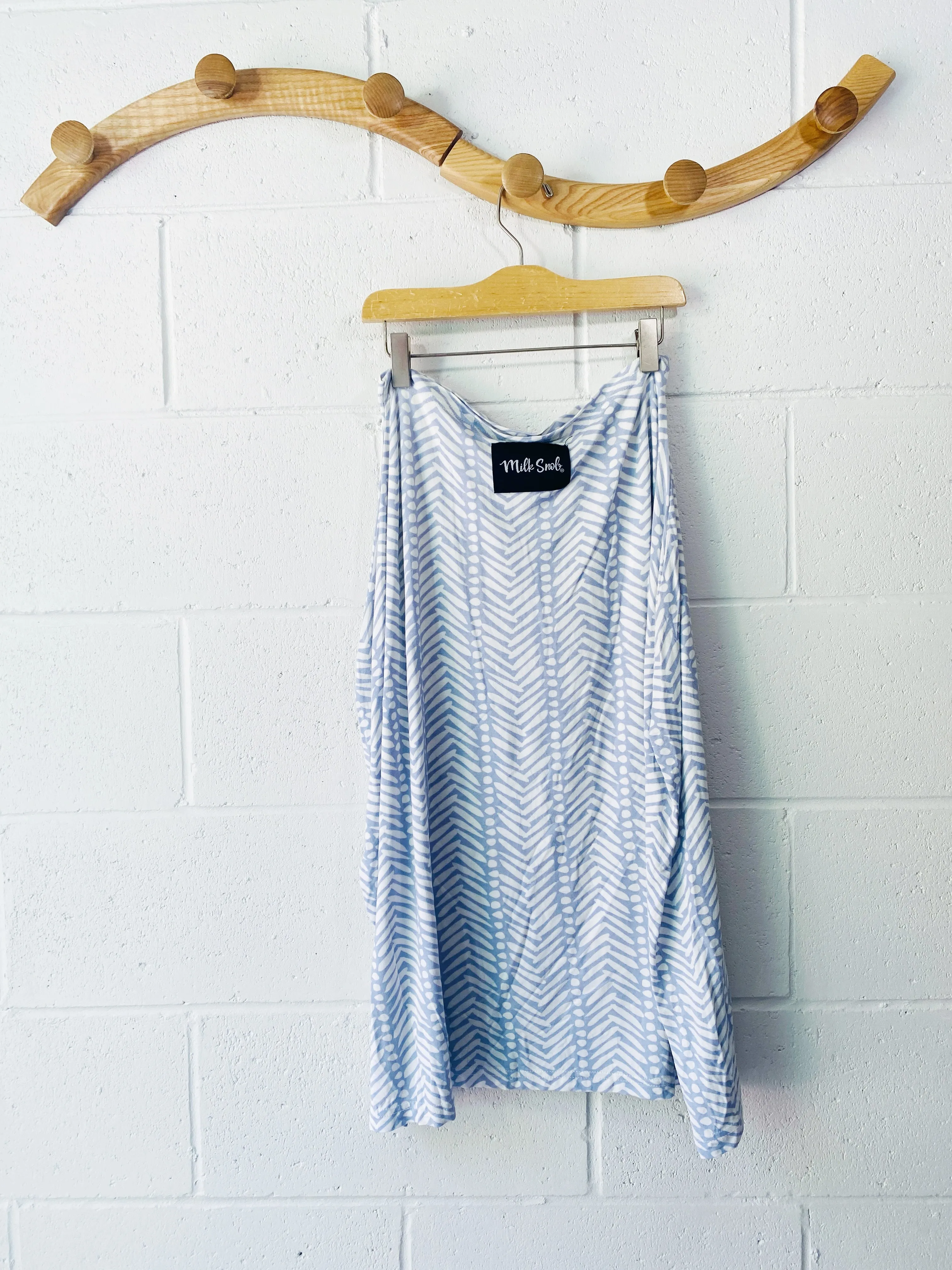 Light Blue   White Multi Use Nursing Cover, OS