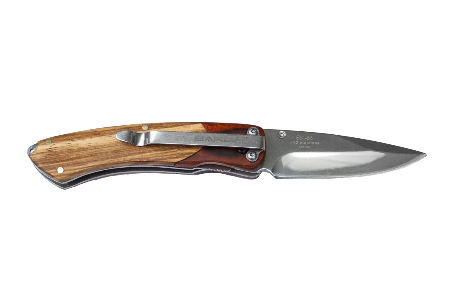 Ranger - Two Tone Wooden Liner Lock Knife