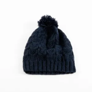 Trade Aid Blue Alpaca Hat with Pom Pom 17.03.188
