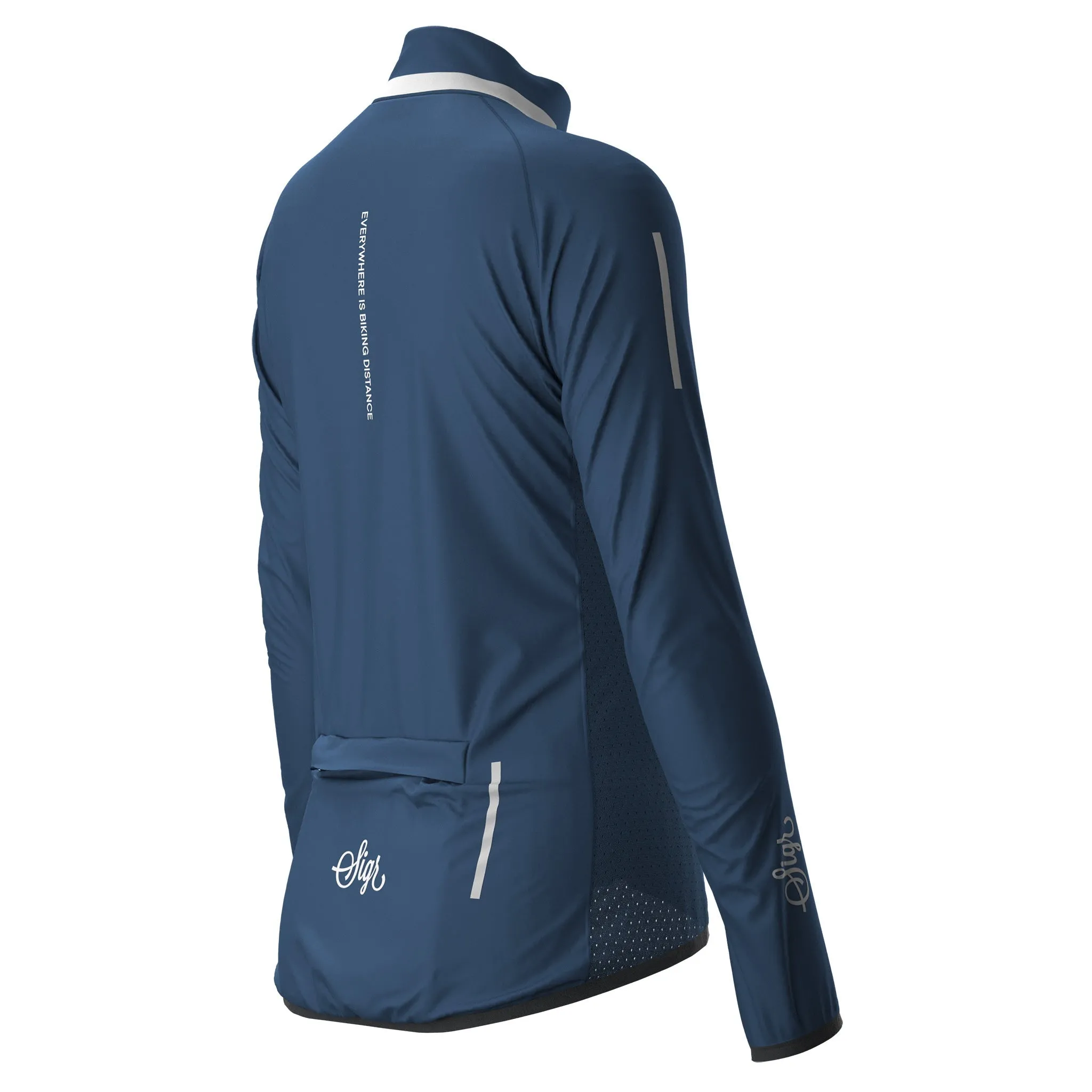 Treriksrset Blue Women's Cycling Wind/Pack Jacket