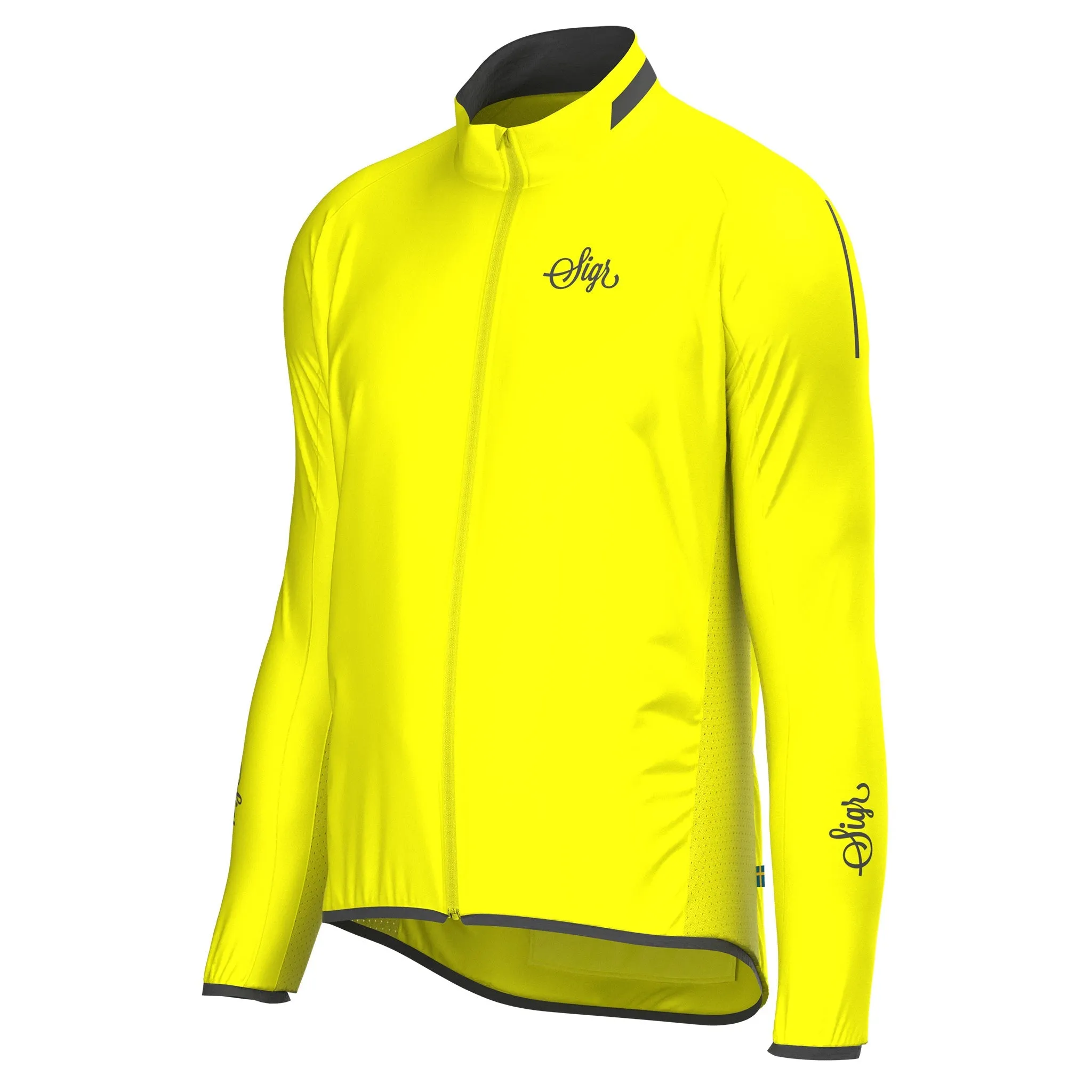 Treriksrset Yellow Men's Cycling WInd/Pack Jacket for Men