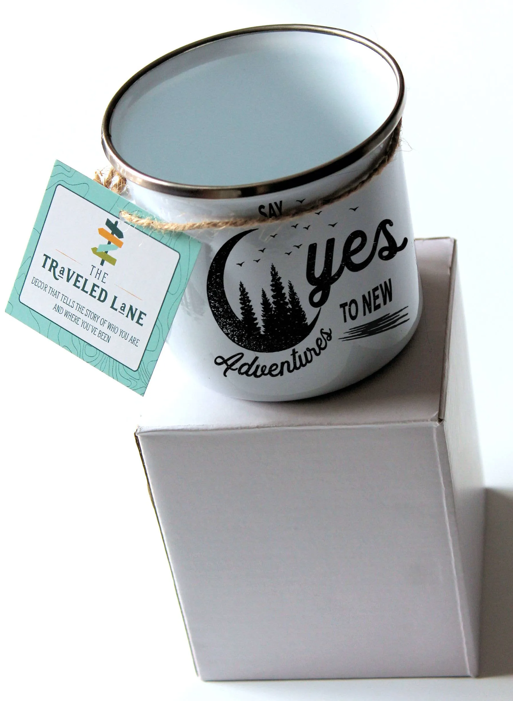 Whale Enamel Camp Mug | Nautical Ocean Coastal Gift Shops : Blue